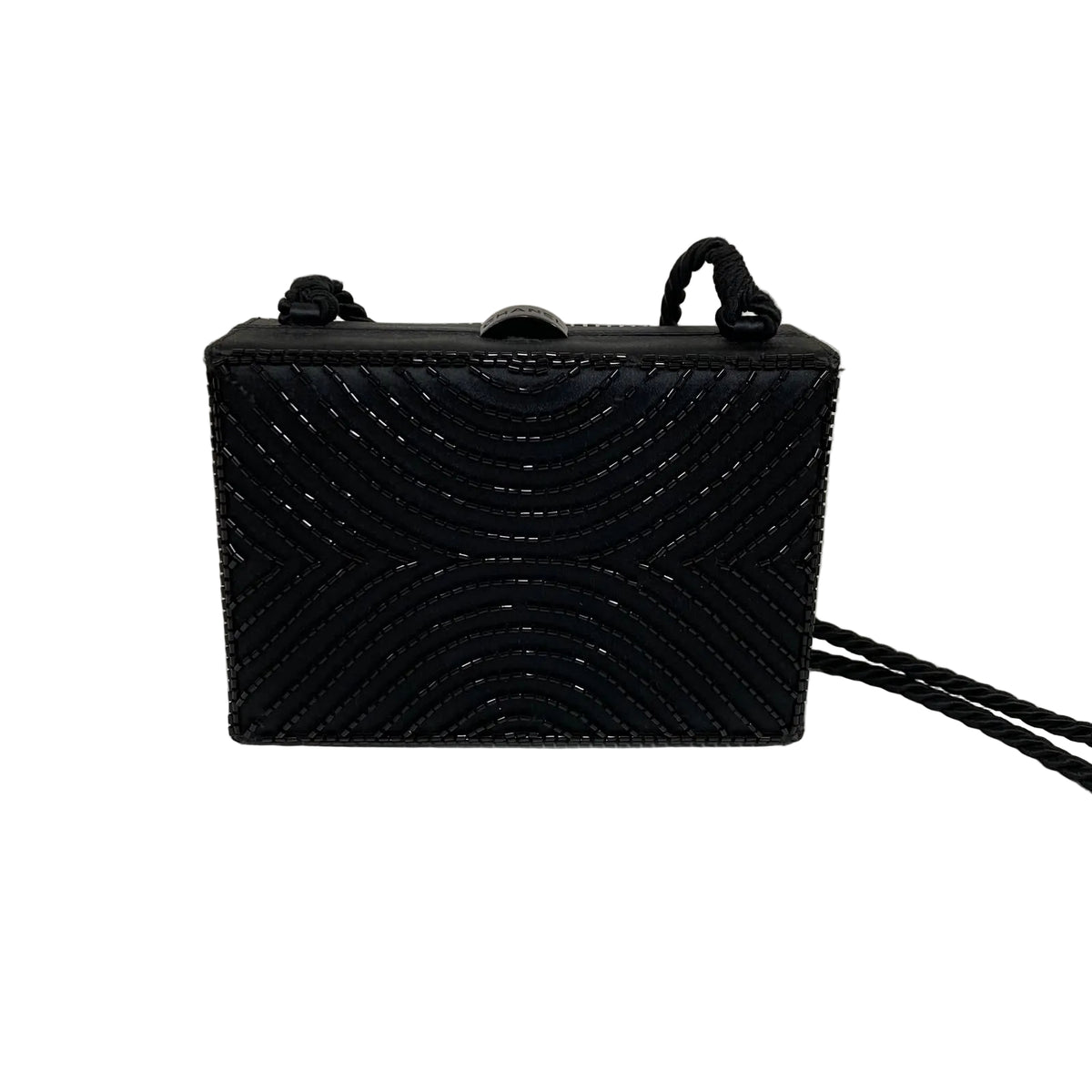 Bolsa Chanel Beaded Preta Pequena
