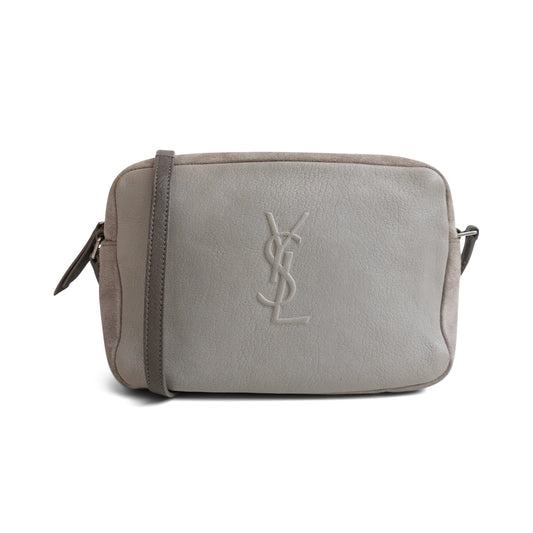 Bolsa Saint Laurent Lou Camera Cinza Vintage