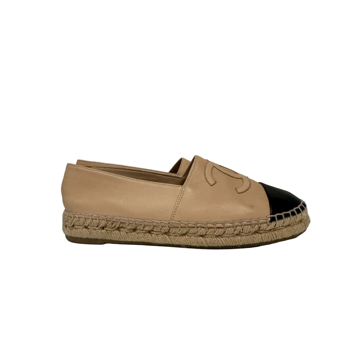 Espadrille Chanel Bicolor Bege Tam 35 BR