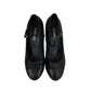 Sapato Chanel Preta Com Glitter Tam 37,5 BR