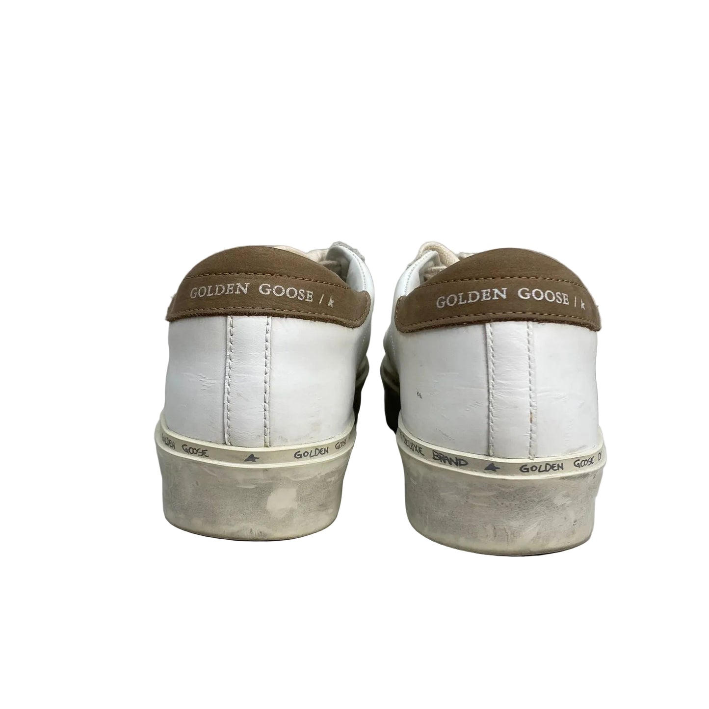 Tênis Golden Goose Branco e Marrom Tam 36 Br