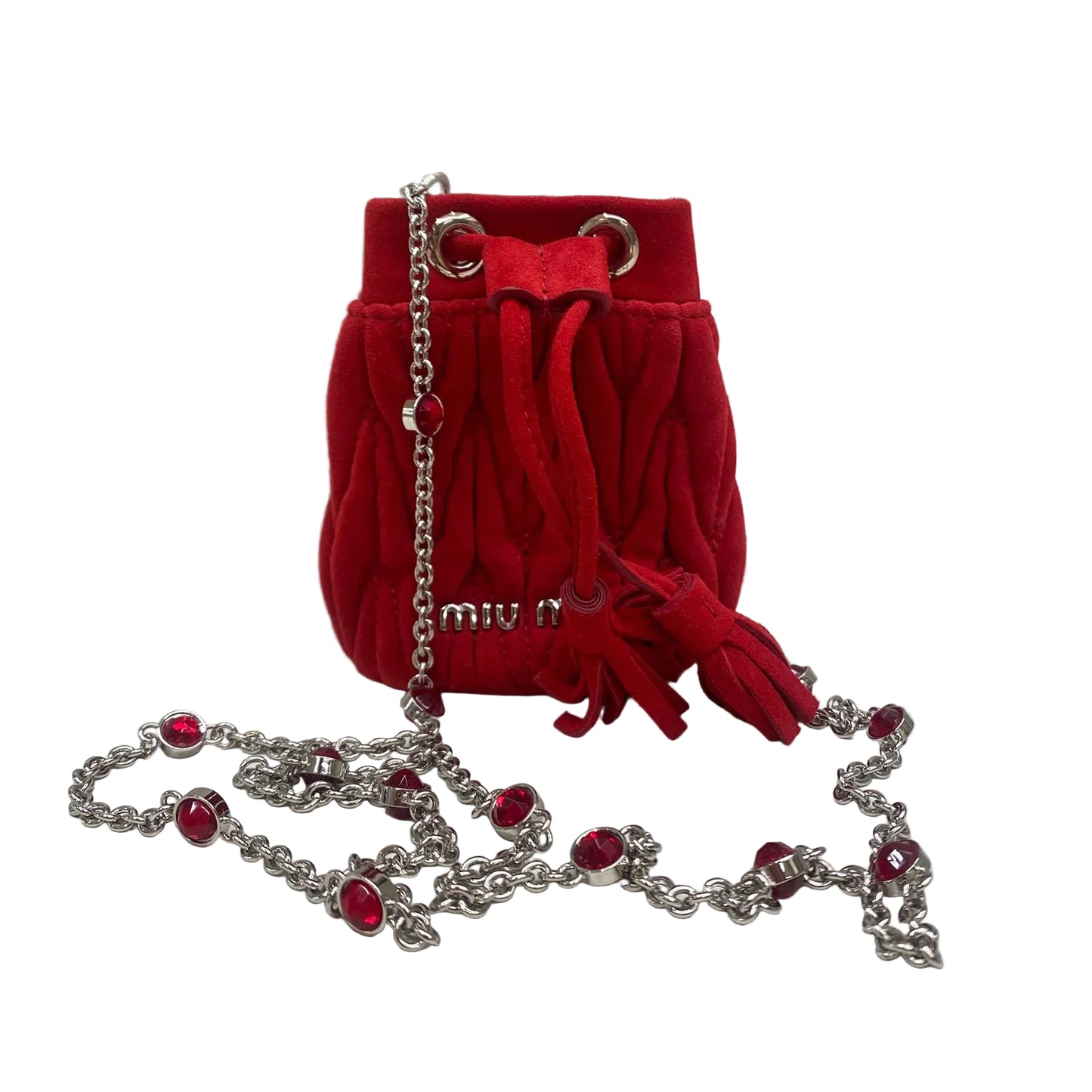 Bolsa Bucket Miu Miu Mini Vermelha