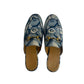 Mule Gucci Estampado Azul Tam 34,5 Br