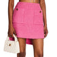 Saia Chanel Rosa Tweed Bolso Tam 34 BR