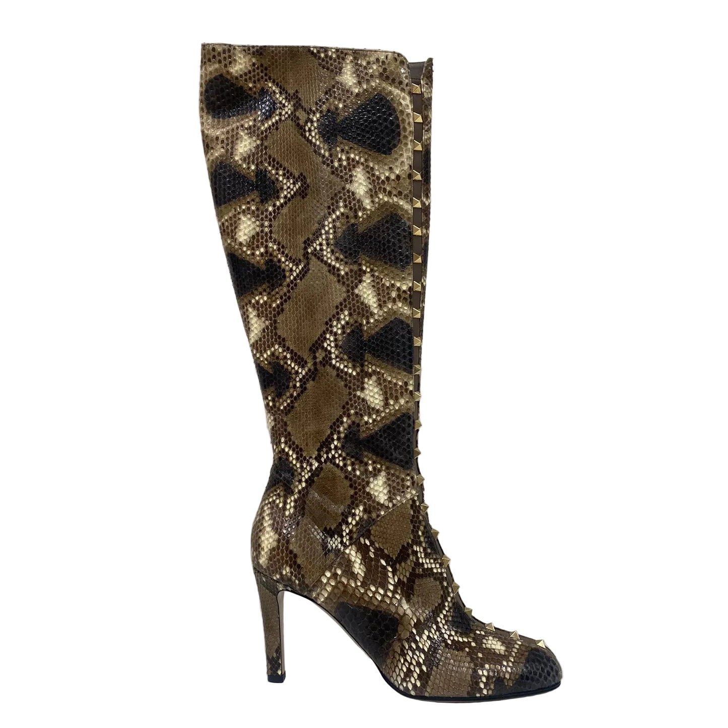 Bota Valentino Couro Cobra Tam 38 Br