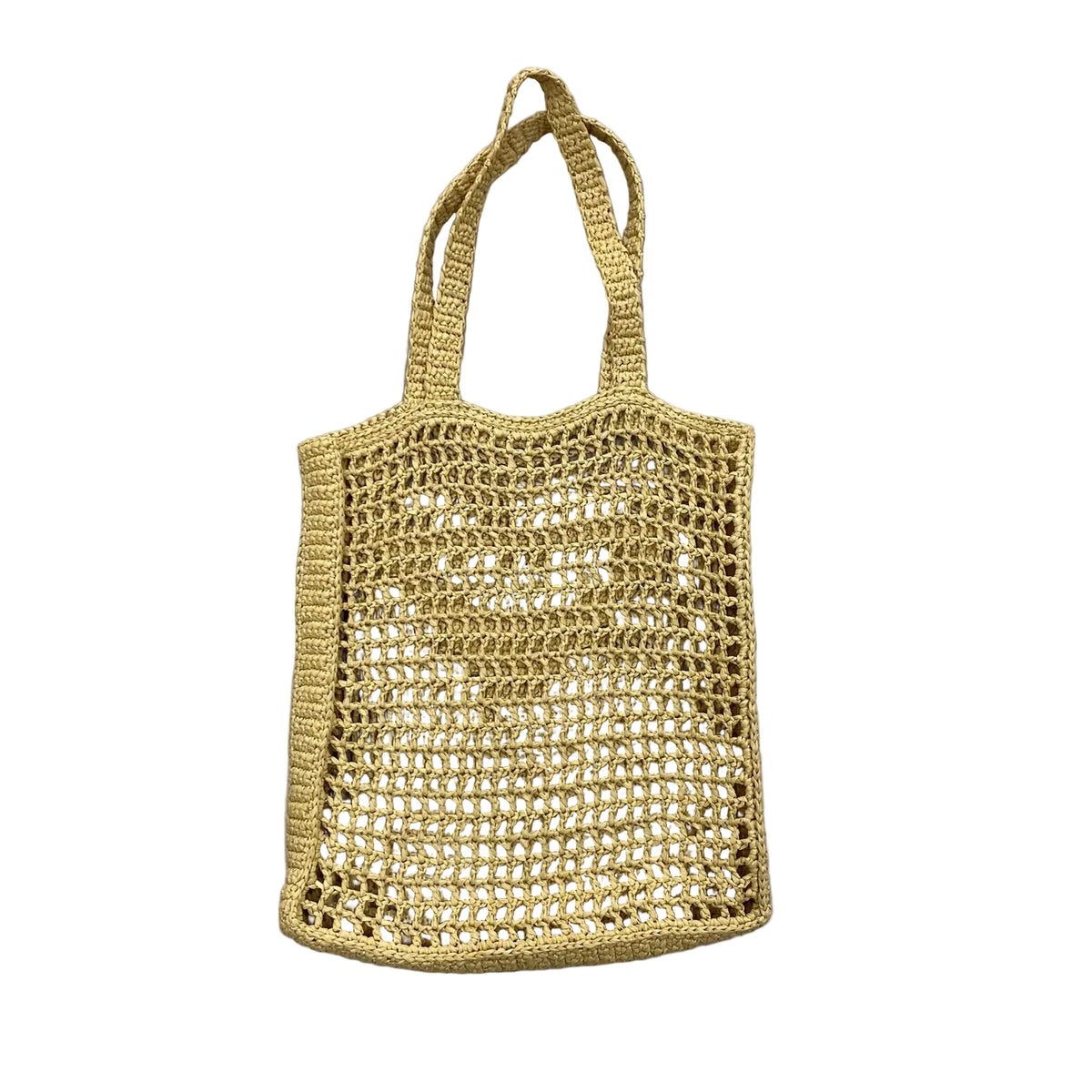 Bolsa Prada Trançada Em Raffia Bege