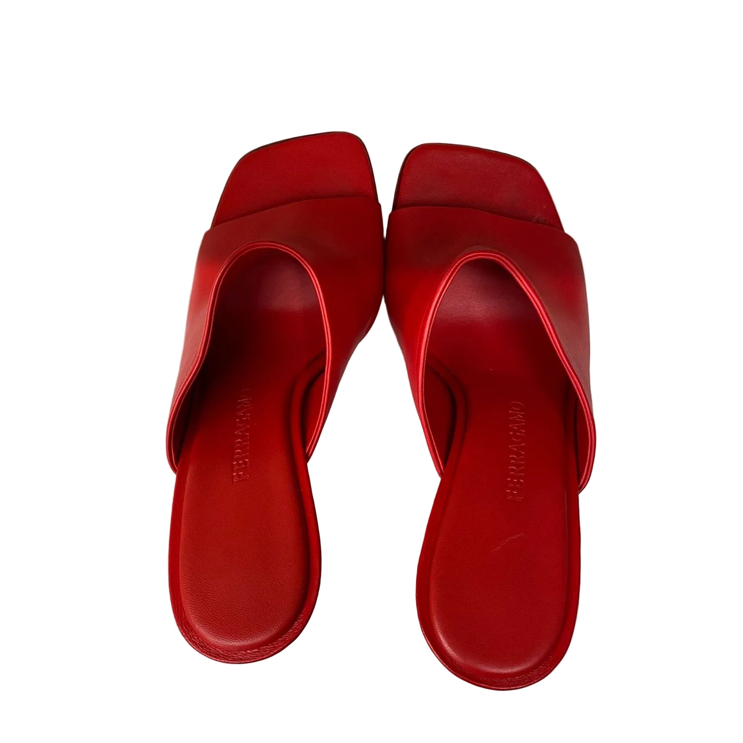 Mule Ferragamo Vermelho Tam 39 Br