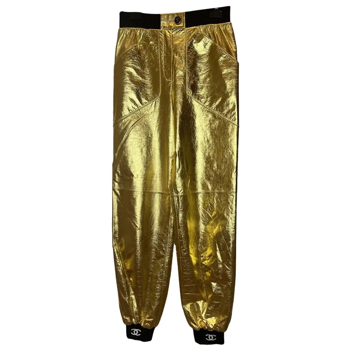 Calca Chanel Dourada Jogger