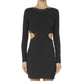 Vestido Staud Manga Longa Preto Tam M BR