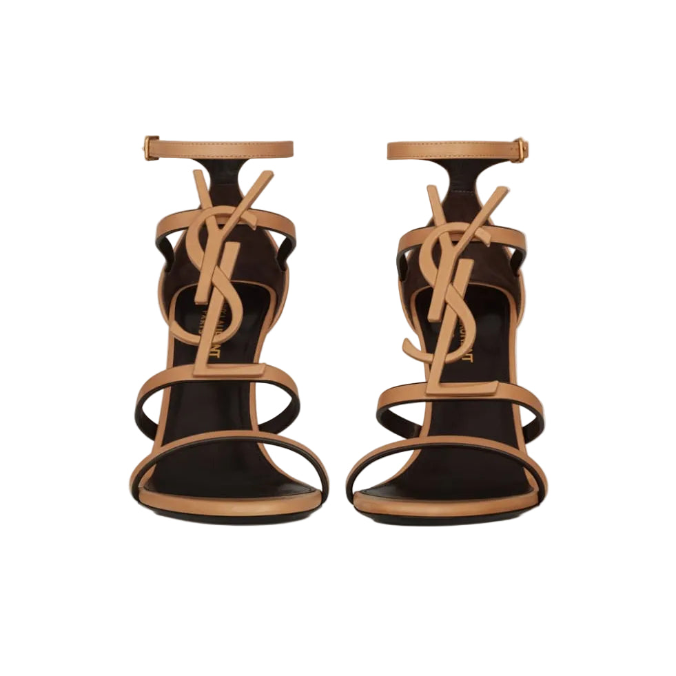 Sandalia Cassandra Bege Couro Tam 38 Br