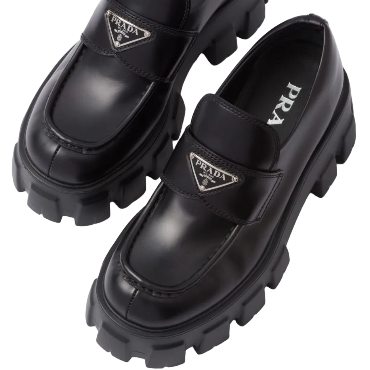 Sapato Prada Tratorado Preto Tam 35 Br