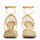 Sandalia Bottega Veneta Rede Dourada Tam 37 Br