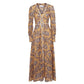 Vestido Zimmermann Estampado Amarelo e Roxo Tam 36 Br