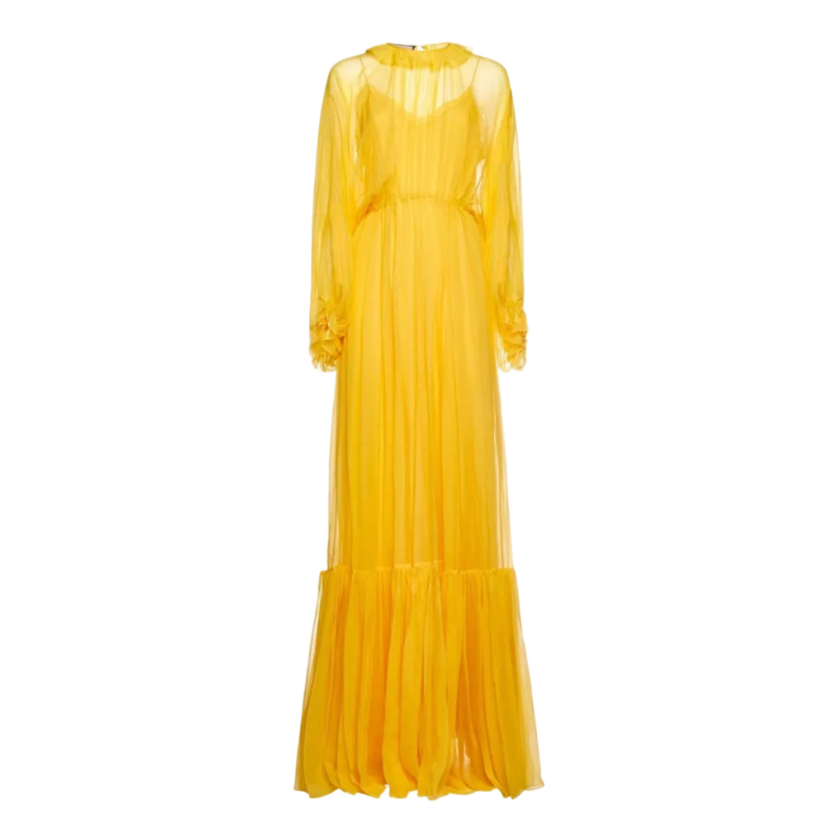 Vestido Gucci Amarelo Longo Tam 36/38 BR