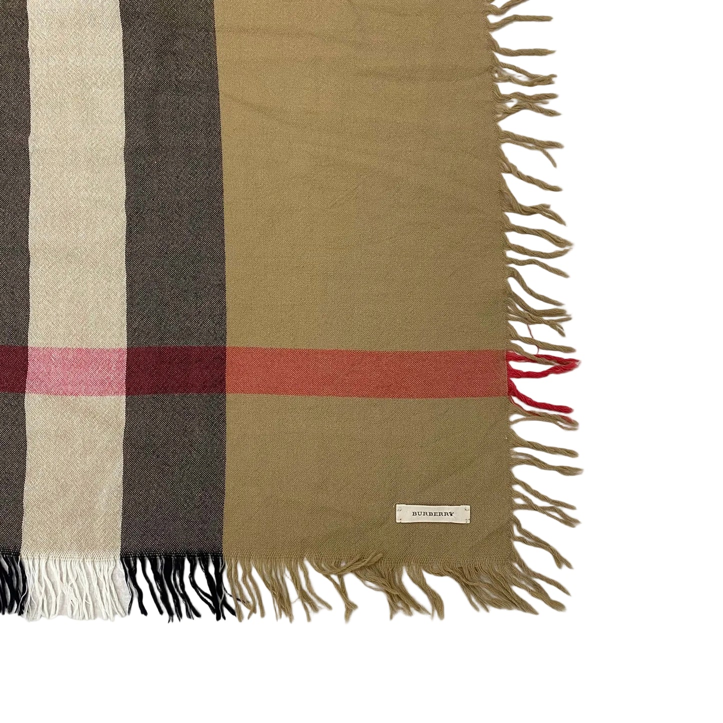Cachecol Burberry Listrado Marrom