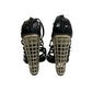 Sandalia Saint Laurent Preta Tiras Tam 37 Br