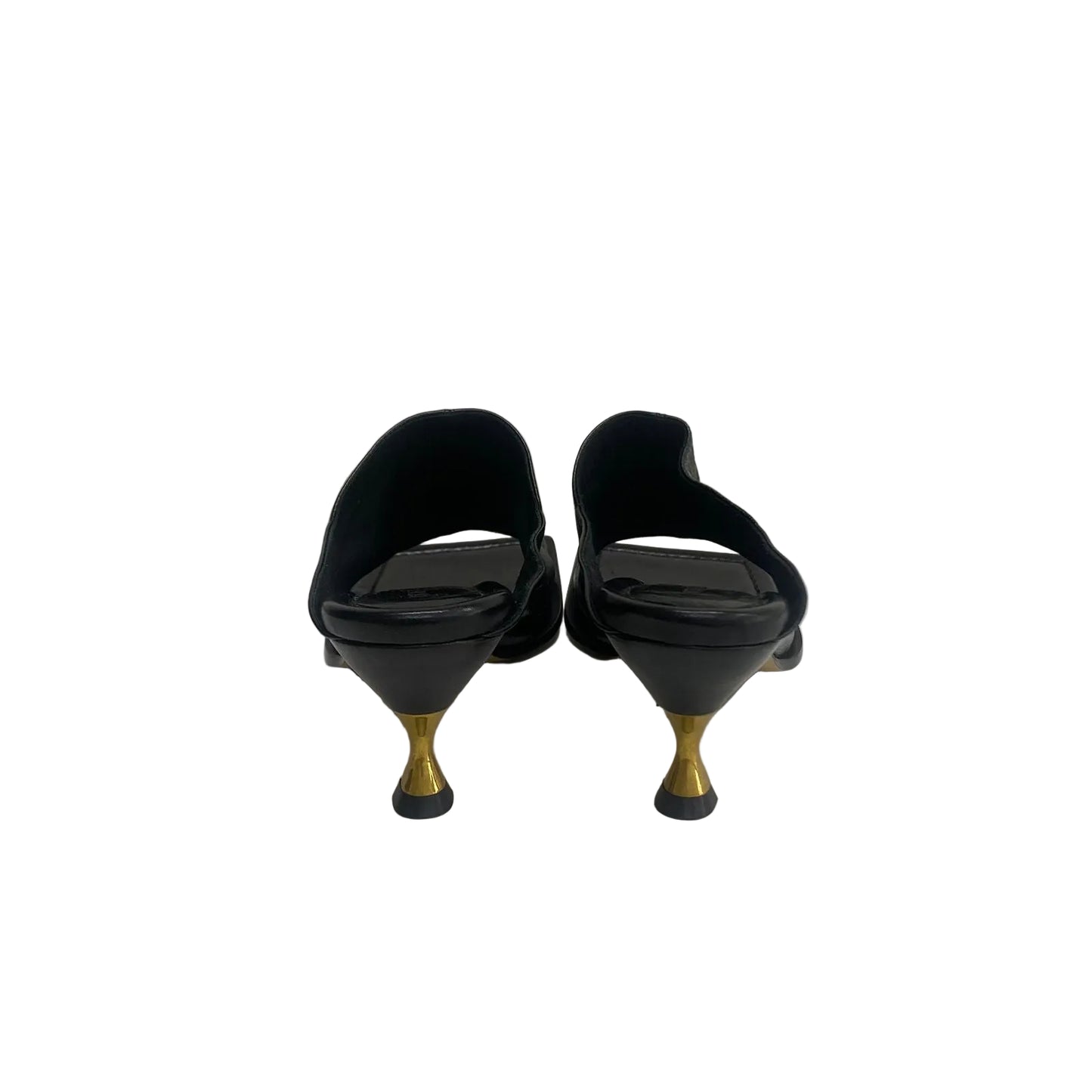 Mule Bottega Veneta Preto Salto Tam 34 Br