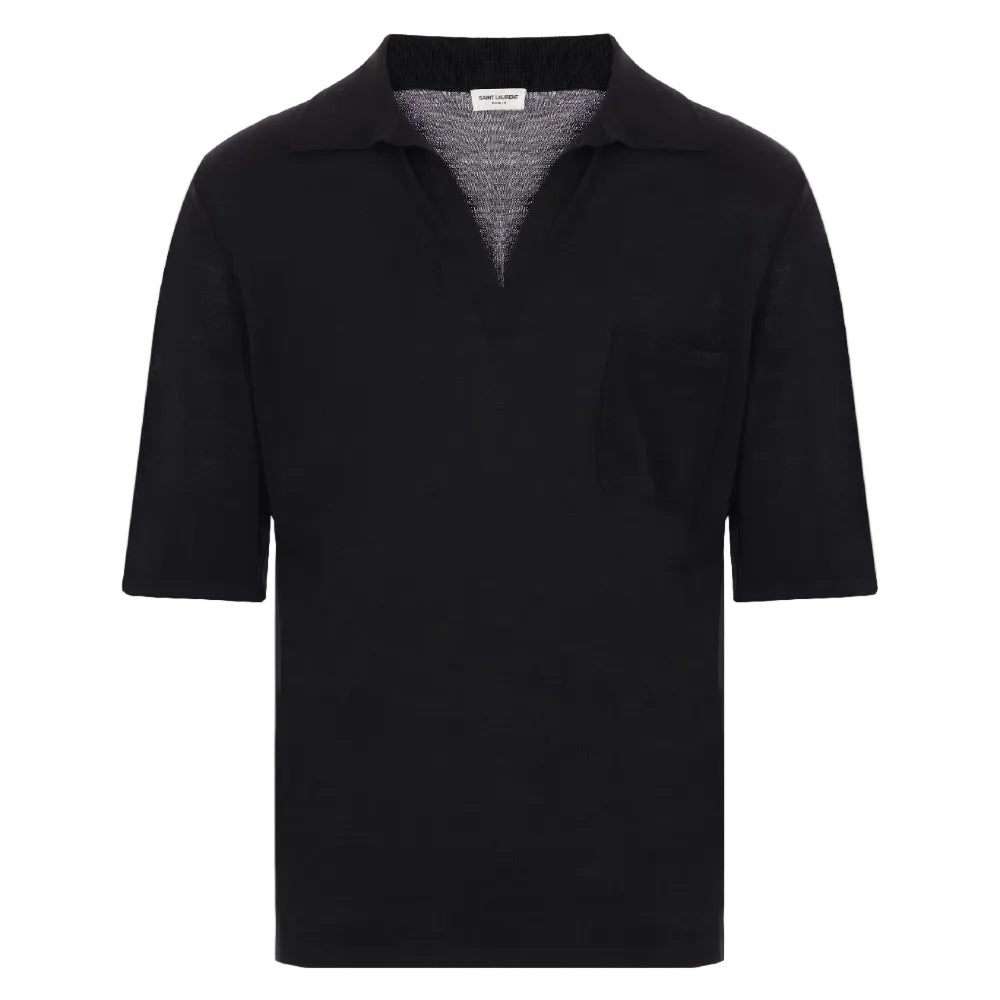 Polo Saint Laurent Preta Tam M Br