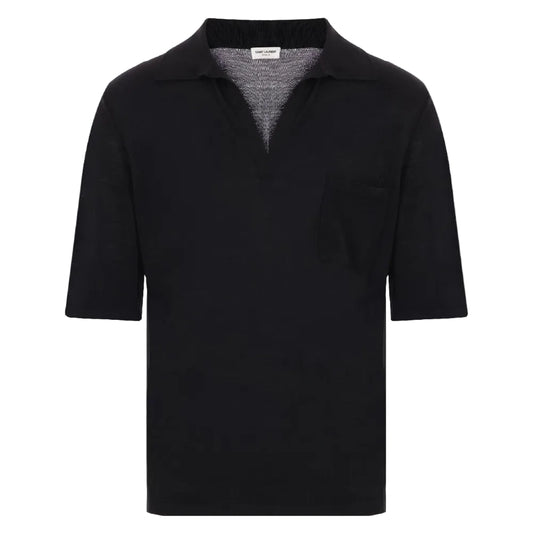 Polo Saint Laurent Preta Tam M Br