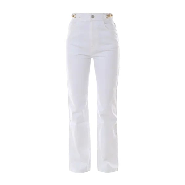 Calça Celine Jeans Branca Tam 34/36 Br
