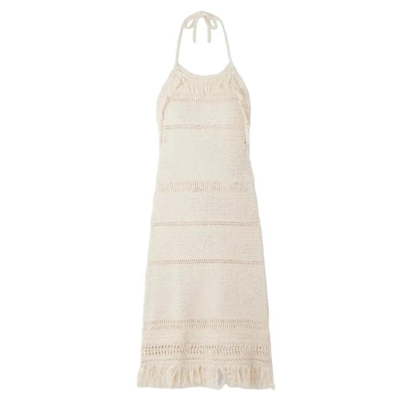 Vestido Isabel Marant Bege Croche Tam 36 BR