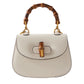Bolsa Gucci Bamboo Top Handle Off White