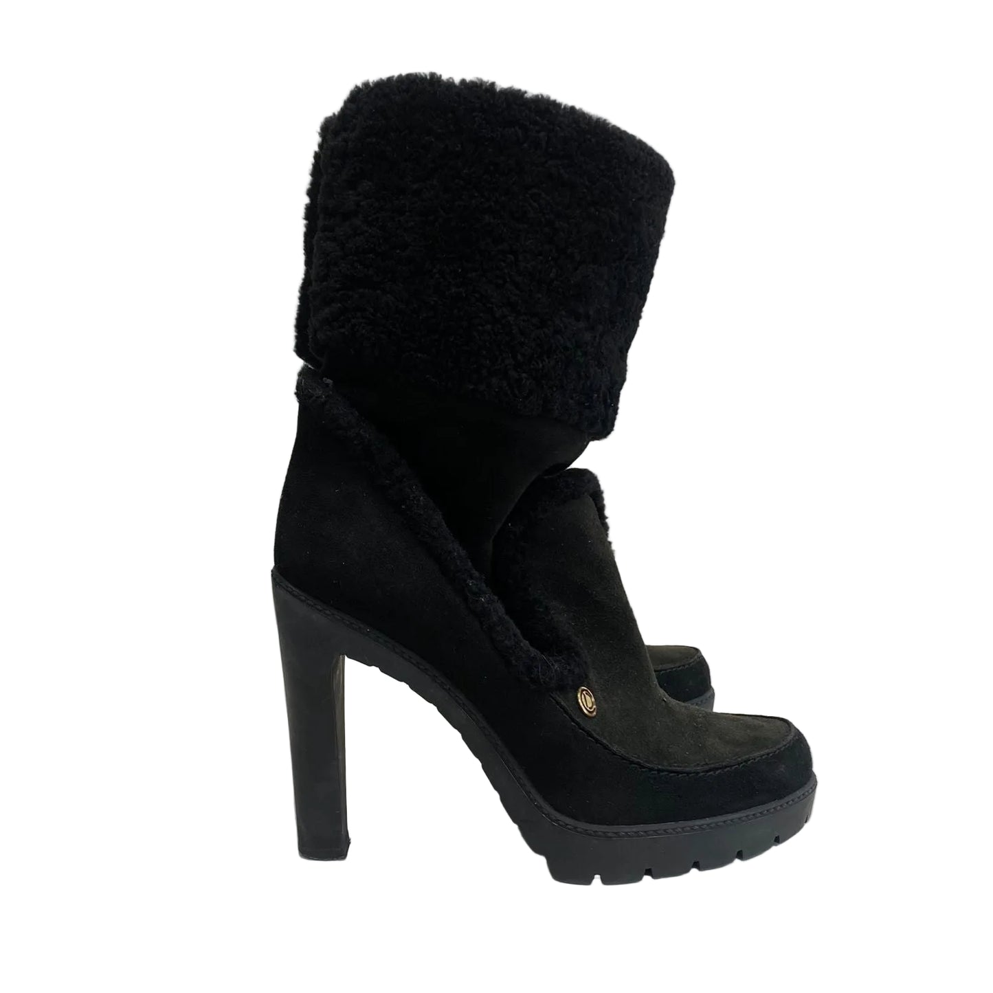Bota Dior Pelinho Preta Tam 38 Br