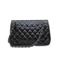 Bolsa Chanel Classic Jumbo Flap Preta Ferragem Prata