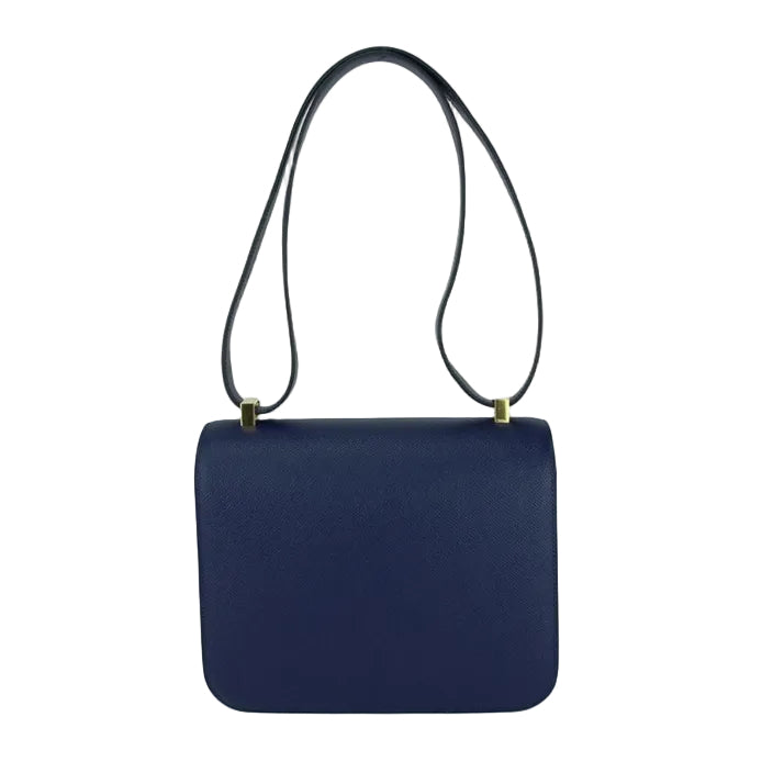 Bolsa Hermes Constance Azul Ferragem Gold 18