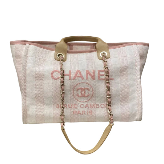 Bolsa Chanel Deauville Listra Rosa