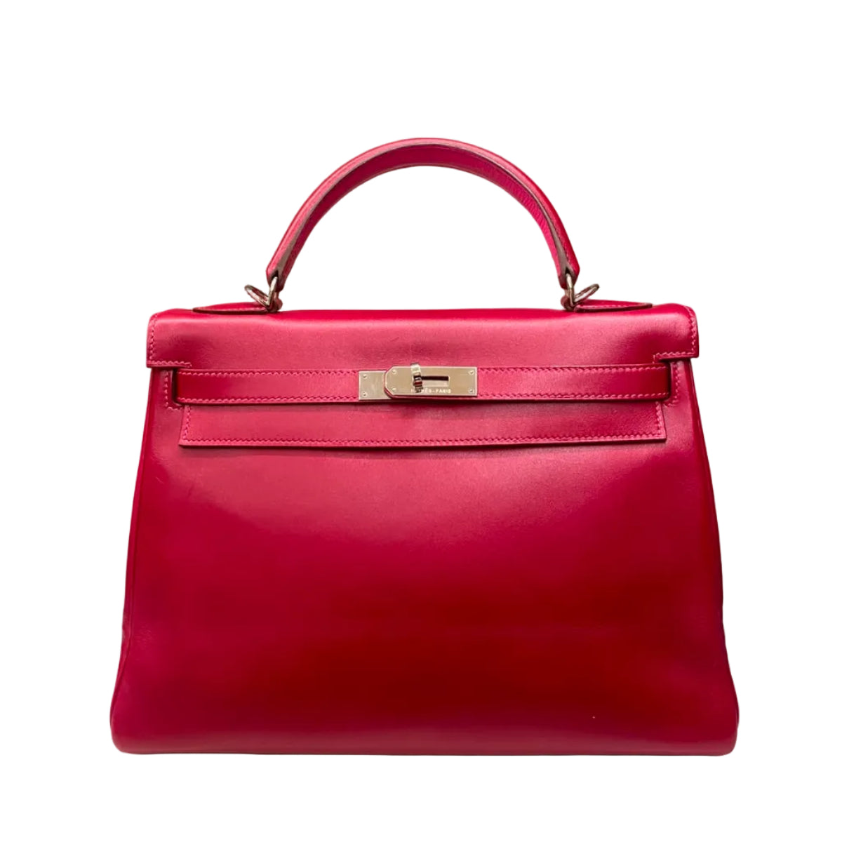 Bolsa Hermès Kelly Vermelha Ferragem Palladium 32