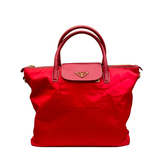 Bolsa Prada Tessuto Nylon Vermelha