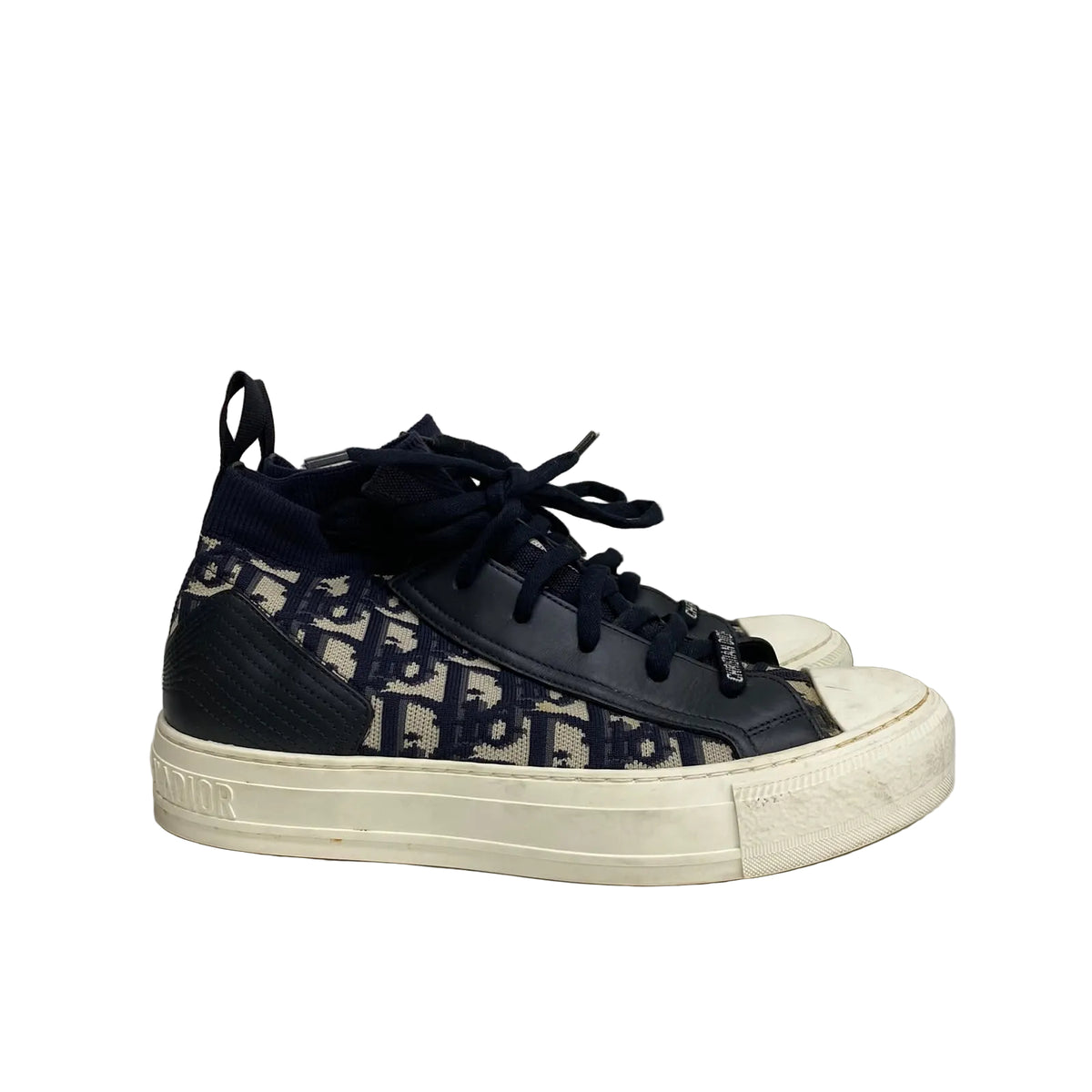 Tenis Christian Dior Walk'n'Dior High Top Sneaker Azul Tam 36 BR