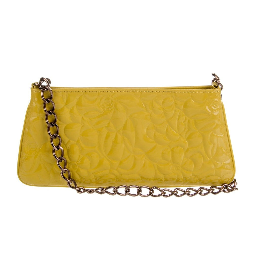 Bolsa Chanel Camellia Chain Amarela