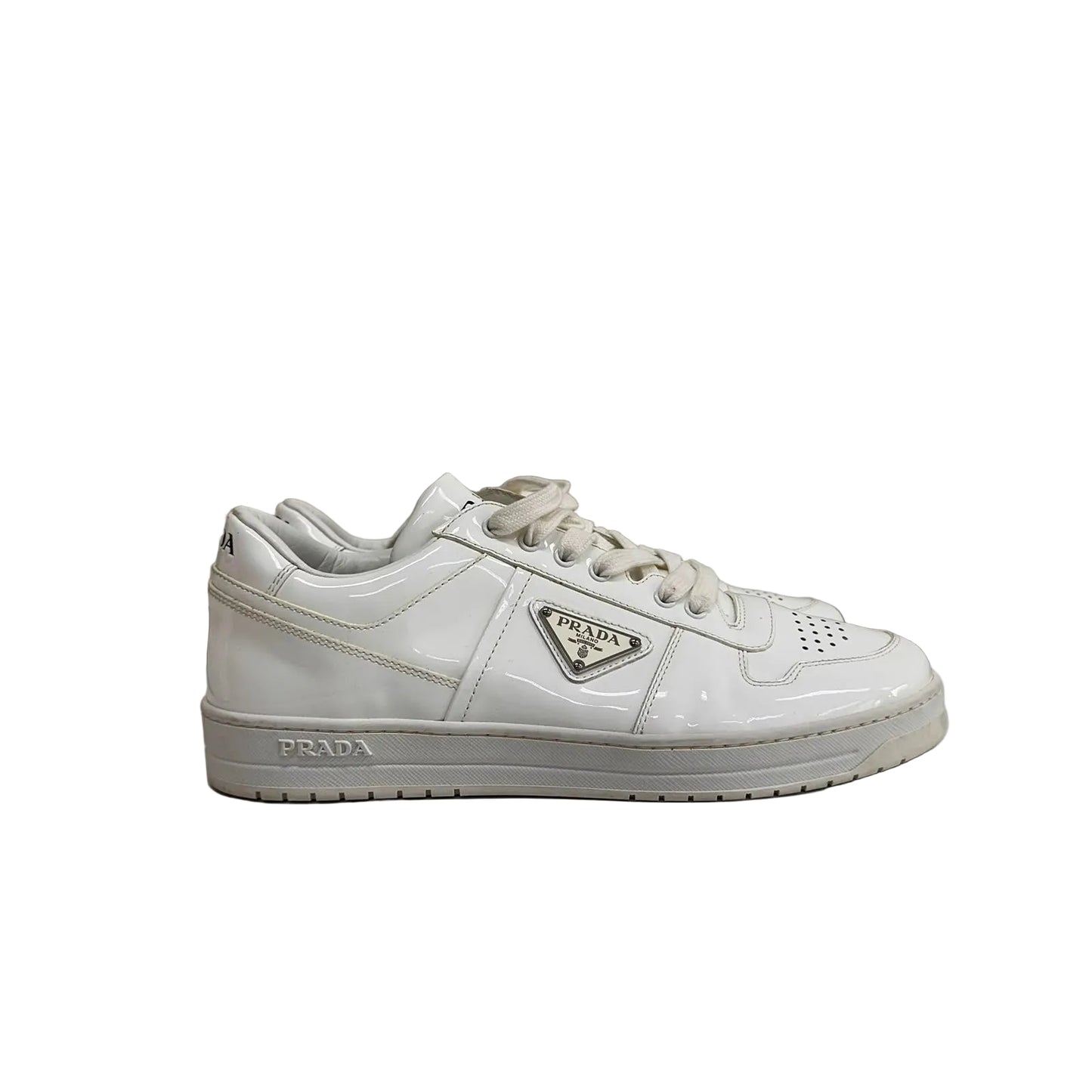 Tenis Prada Branco Vinil Tam 37,5 Br