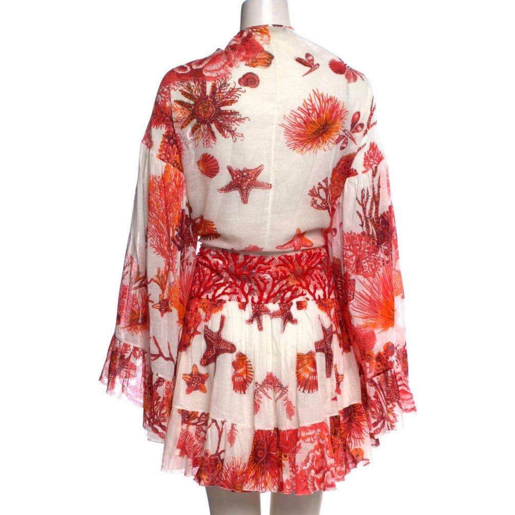 Vestido Roberto Cavalli Estampa Estrela Do Mar Tam 38 BR