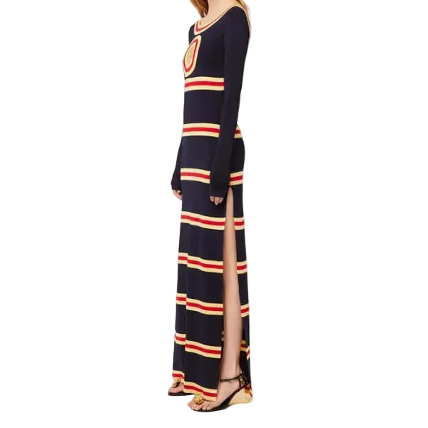 Vestido Paco Rabanne Azul, Amarelo e Vermelho Tam M BR