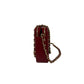 Bolsa Chanel Double Zip Wallet on Chain Vinho