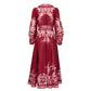 Vestido Zimmermann Longo Vinho/Rosa Tam 36 BR