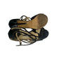 Sandalia Jimmy Choo Preta Estampa Cobra Tam 38 Br