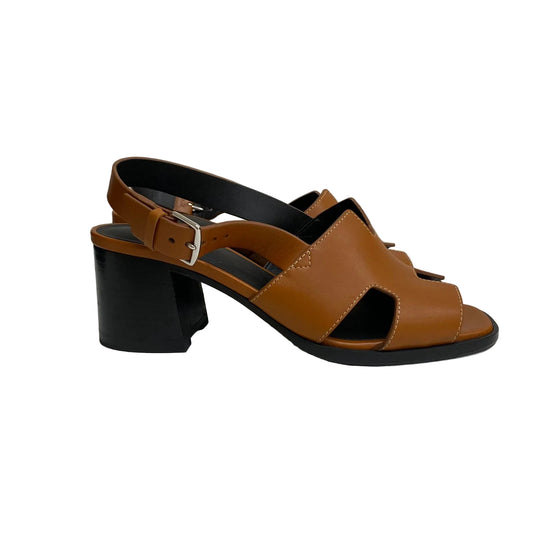 Sandalia Hermes Caramelo Tam 36 Br