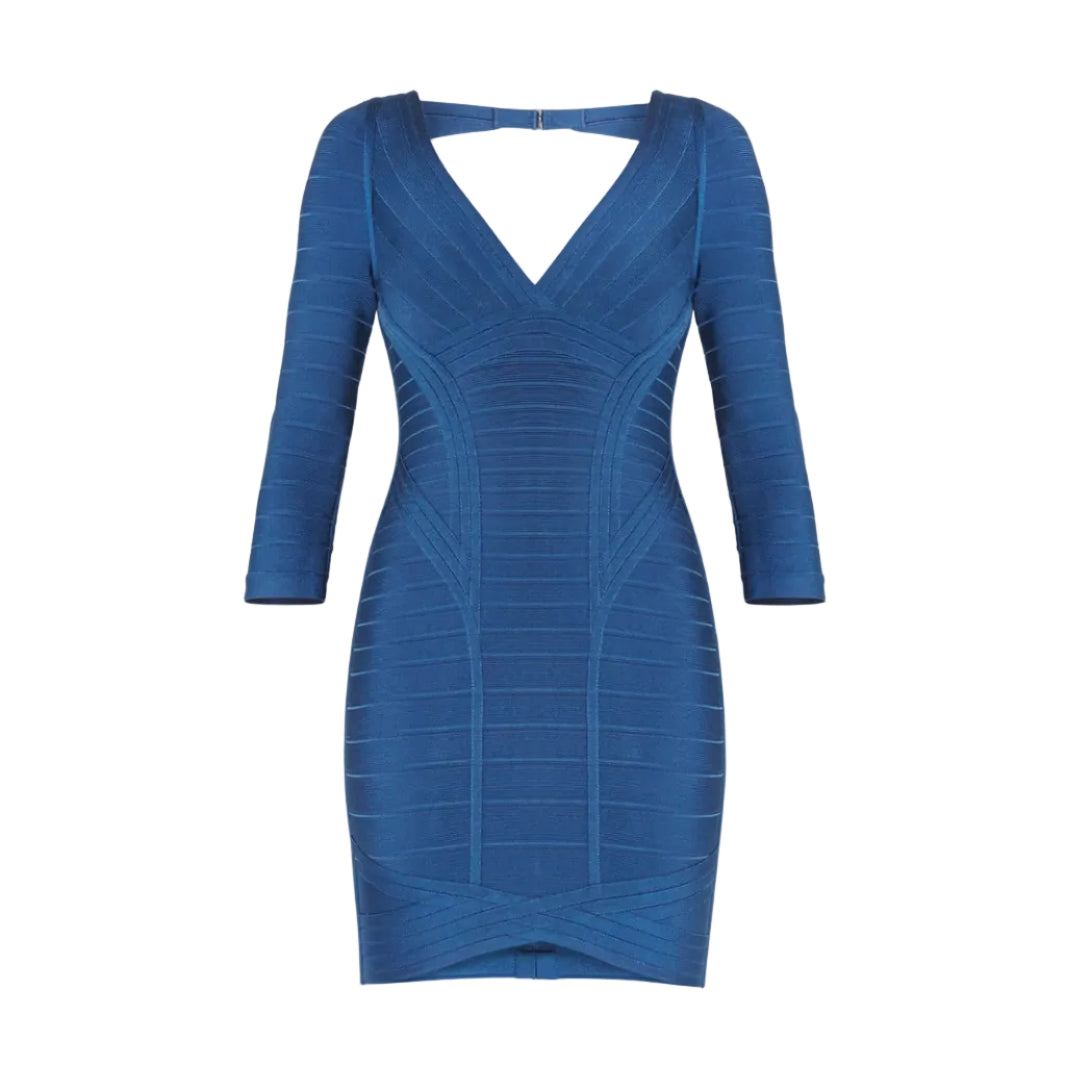 Vestido Herve Leger Azul Tam PP BR