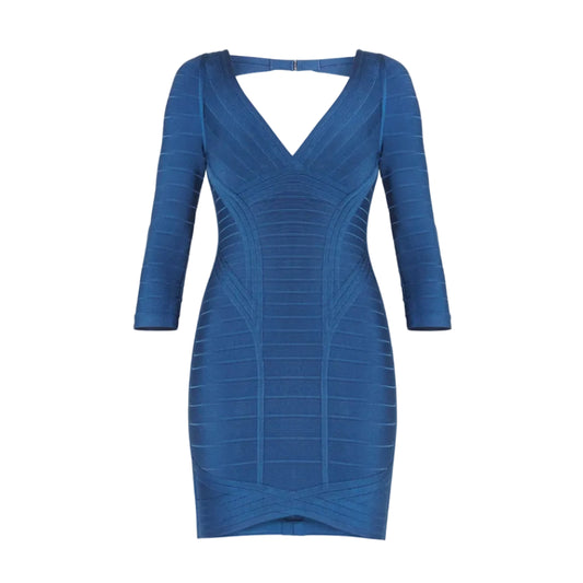 Vestido Herve Leger Azul Tam PP BR