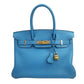 ⁠Bolsa Hermès Birkin 30 Togo Azul