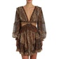 Vestido Zimmermann Estampa Marrom Tam 34 BR