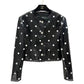 Casaco Chanel Biker Jacket Preta Couro Tam 36 Br