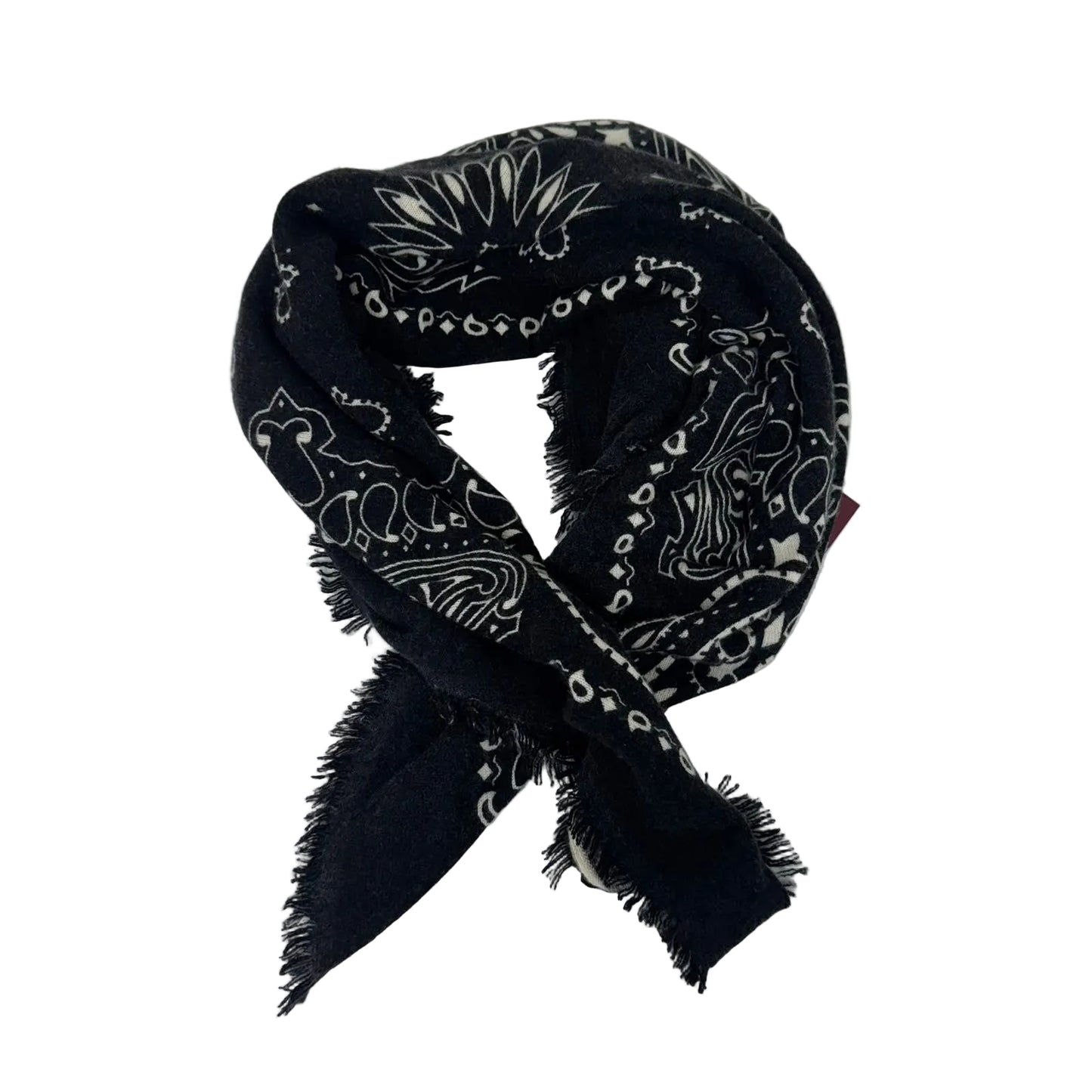 Lenço Kujten Estampado Preto