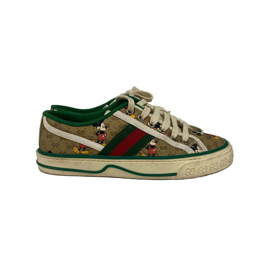 Tenis Gucci Estampado Mickey Tam 33,5 BR