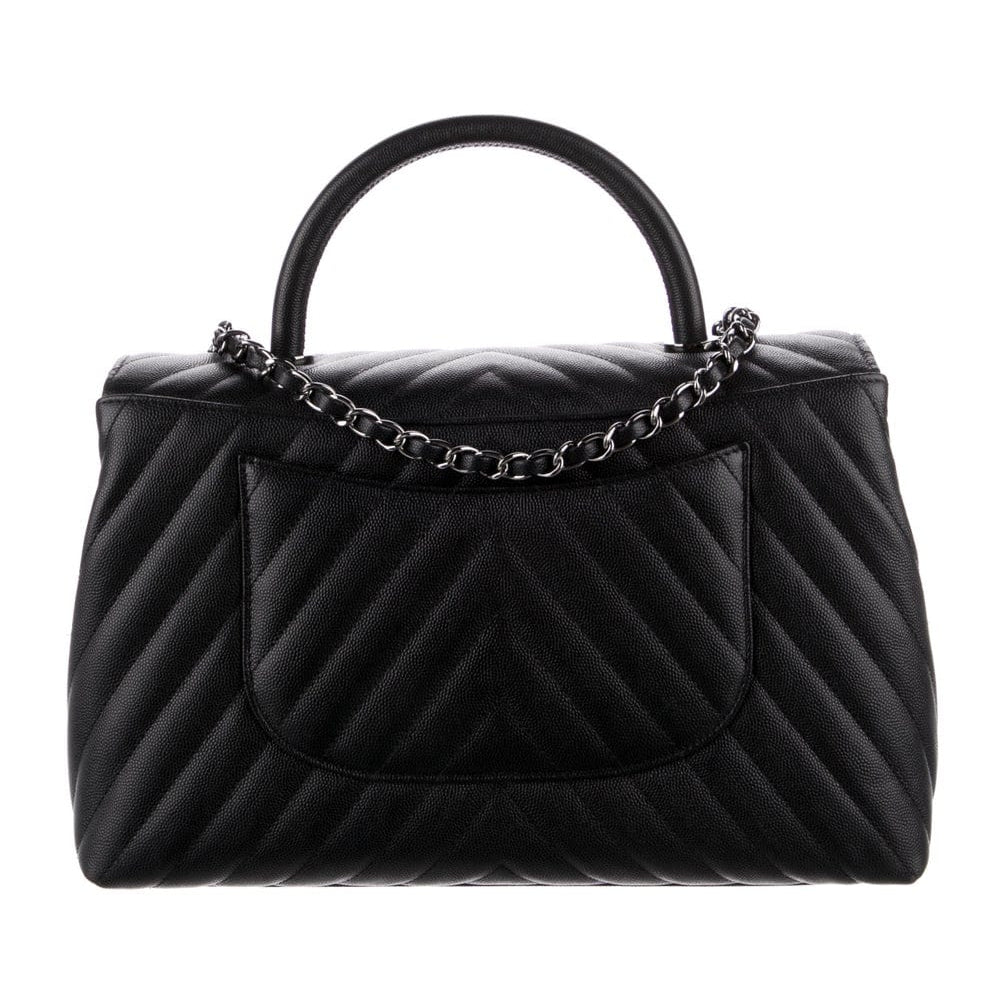 Bolsa Chanel Chevron Coco Handle Bag