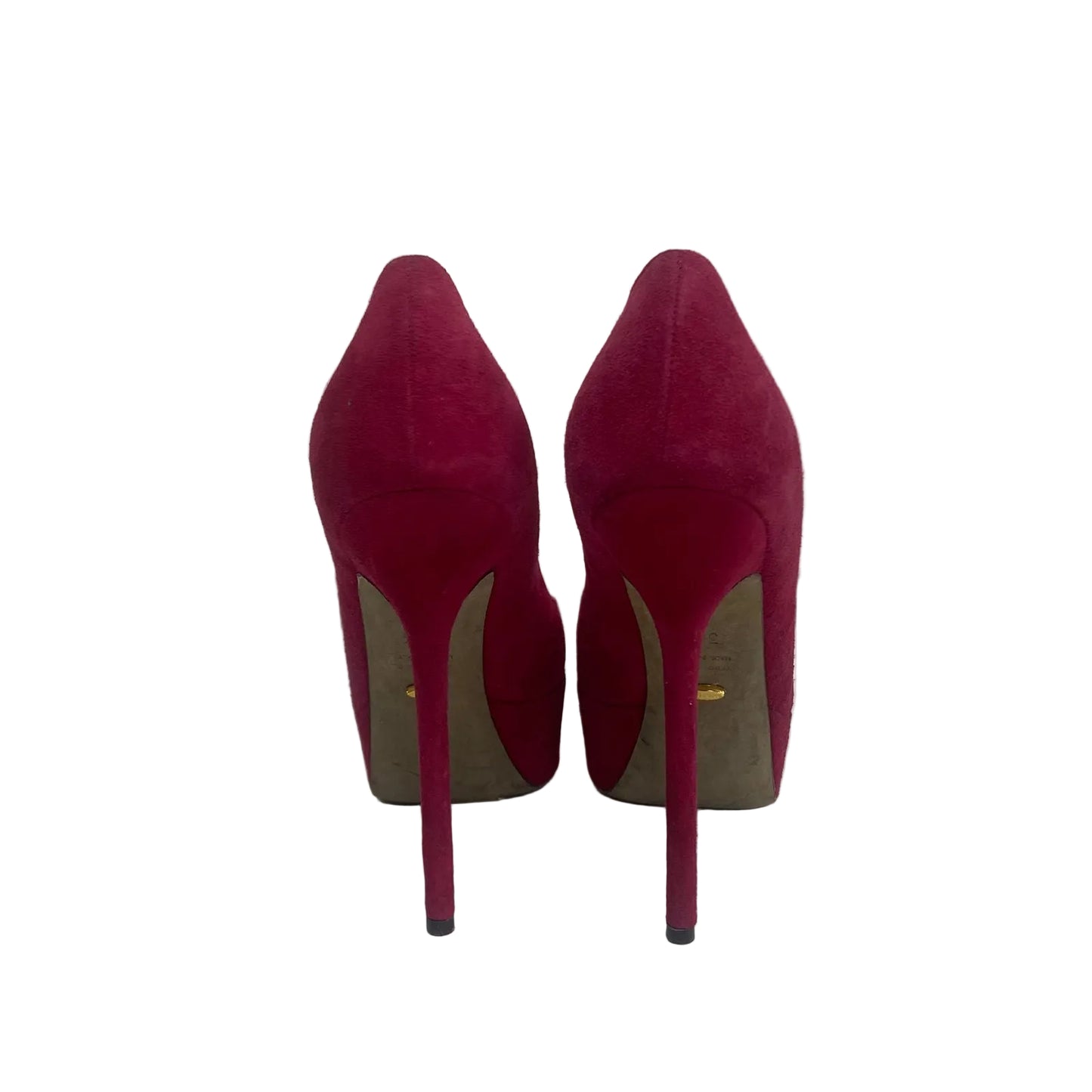 Sapato Sergio Rossi Camurça Rosa Tam 34,5 Br